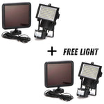 BOGO 2 60 LED Solar Motion Sensor Lights 3000 Lumens