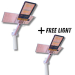 BOGO 2 175W Solar Flood Lights 17500 Lumens
