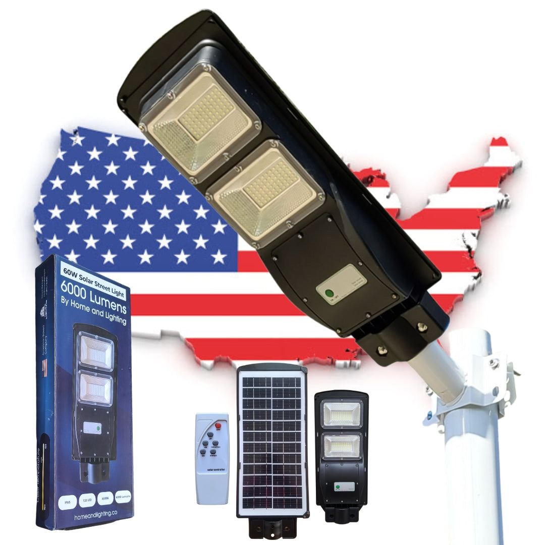 60W Solar Street Light 6000 Lumens