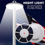42 LED Outdoor Solar Power Flag Pole Light for solar light post