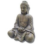 32" Height Buddha Solar Sitting Statue