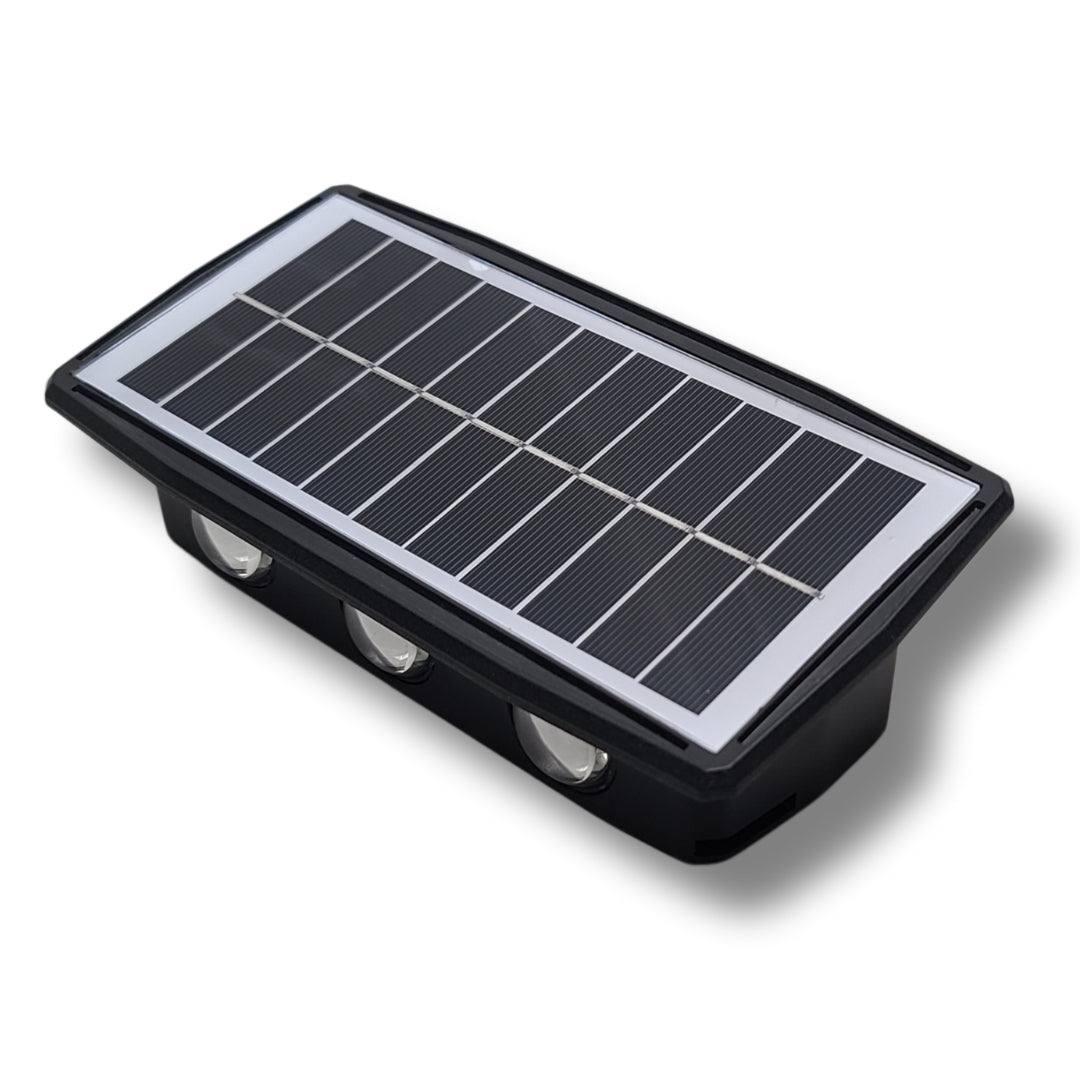 6 LED Solar Wall Light 1000 Lumens