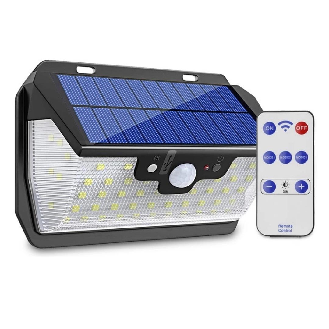 55 LED Solar Light 800LM USB Charging With Remote Control