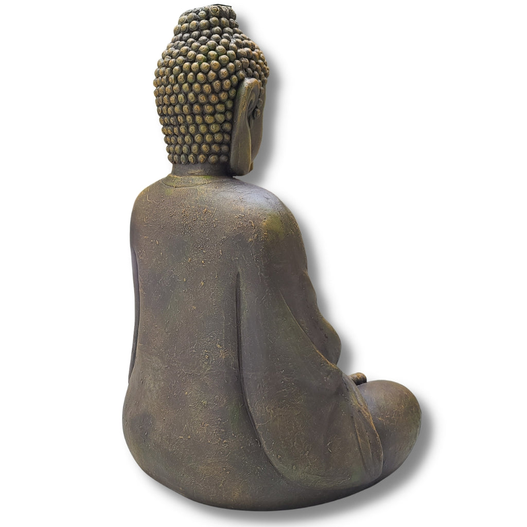 32" Height Buddha Solar Sitting Statue