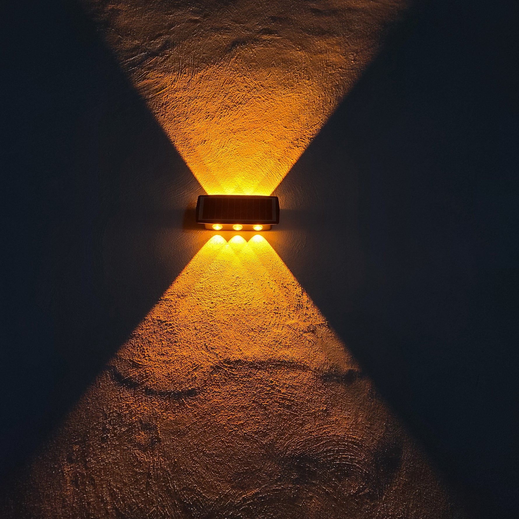 6 LED Solar Wall Light for solar outside light