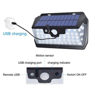 55 LED USB Solar Light 800 Lumens